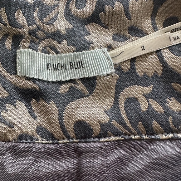 Urban Outfitters Kimchi Blue Blue and Gold Mini Skirt Size 2 - Picture 5 of 5